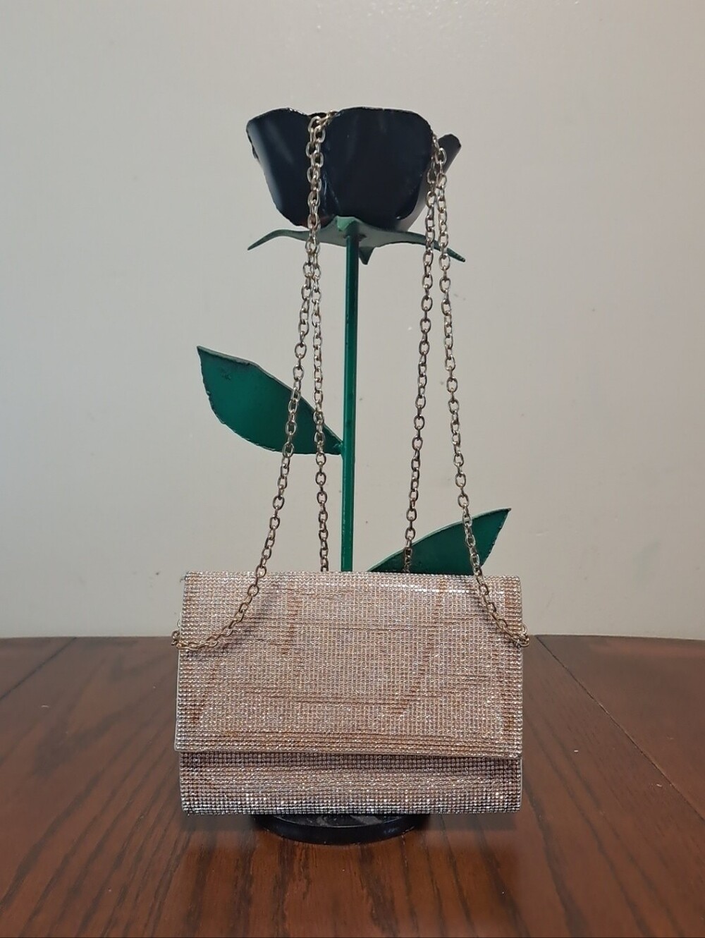 Sparkle Evening Clutch Shoulder Bag - Gold